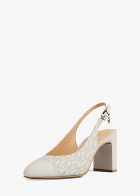 michael kors piper flex signature logo slingback pump