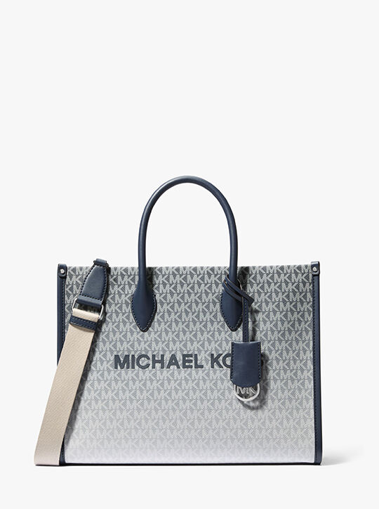 michael kors mirella medium ombr  logo tote bag