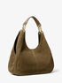 Ellie Large Suede Shoulder Bag michael kors ellie large suede shoulder bag