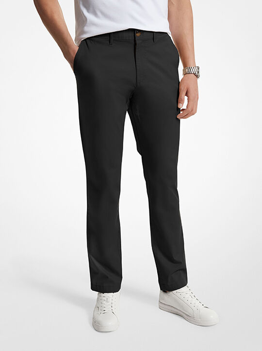 michael kors slim fit cotton blend chino pants