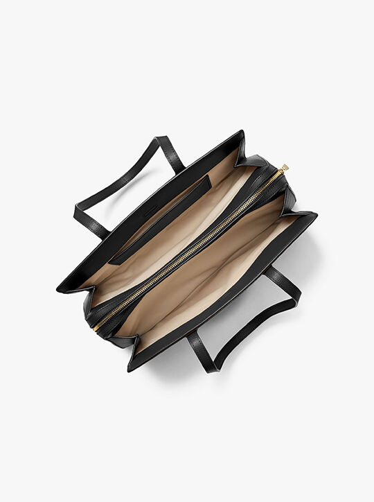 Laila Medium Leather Tote Bag michael kors laila medium leather tote bag