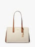 michael kors laila medium signature logo tote bag
