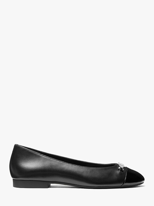 michael kors rebecca flex leather ballet flat