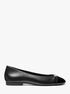 michael kors rebecca flex leather ballet flat