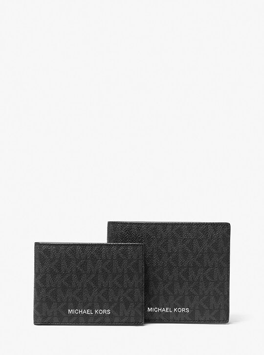 Cooper Logo Billfold Wallet With Passcase michael kors cooper logo billfold wallet with passcase
