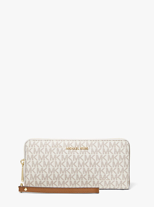 michael kors large logo continental wallet