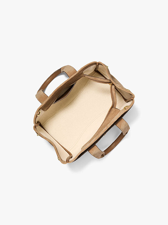 michael kors romee small suede satchel