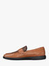 Wesley Leather and Signature Logo Loafer michael kors wesley leather and signature logo loafer