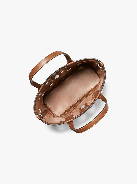 michael kors حقيبة حمل إليزا بشعار إمباير مثقبة صغيرة للغاية