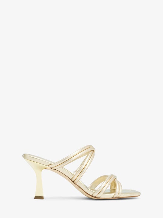 Corrine Metallic Leather Sandal michael kors corrine metallic leather sandal