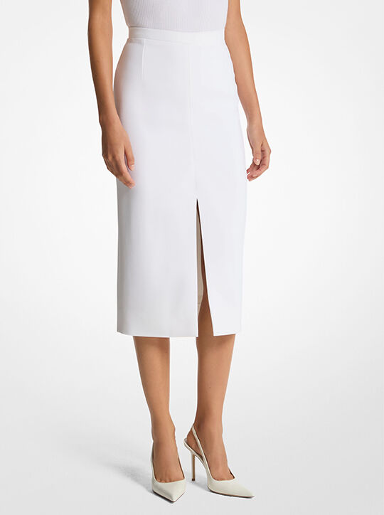 michael kors double crepe sabl  pencil skirt