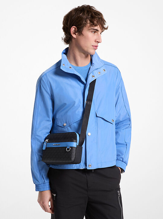 michael kors حقيبة كروس هدسون متعددة الاستخدامات بشعار الماركة