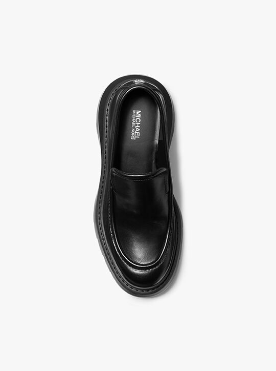 michael kors shiloh leather loafer