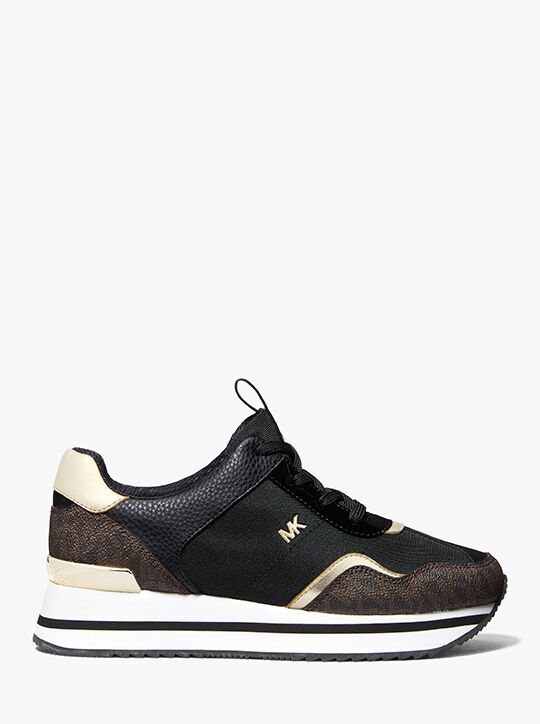 michael kors حذاء رياضي رينا بلاتفورم بخامات متنوعة