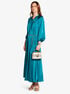 michael kors satin belted maxi dress