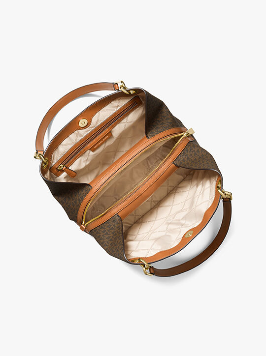 michael kors kensington large signature logo tote bag