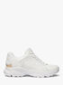 michael kors sami mesh and leather trainer