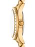 Lexington Brushed Gold-Tone Watch Gift Set michael kors lexington brushed gold tone watch gift set