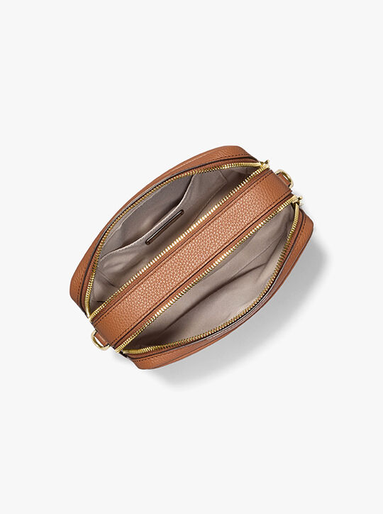michael kors bryant medium pebbled leather camera crossbody bag