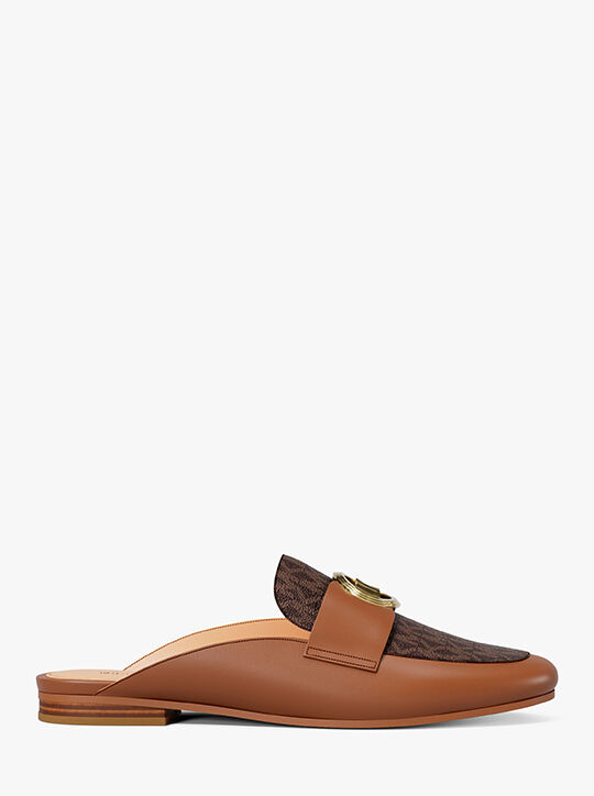 Mckenzie Leather and Signature Logo Mule michael kors mckenzie leather and signature logo mule