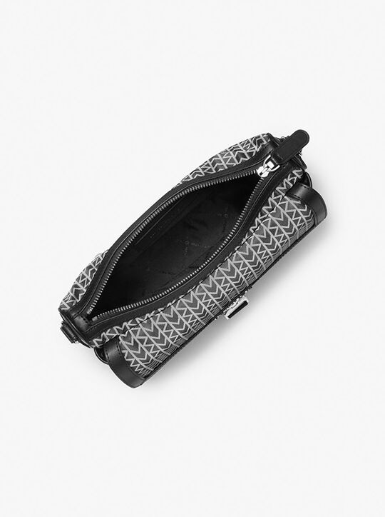 michael kors eli mk2000 logo jacquard messenger bag