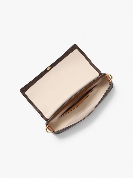 michael kors nessa large signature logo crossbody bag