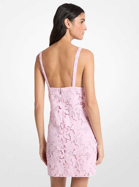 Corded Floral Lace Mini Dress michael kors corded floral lace mini dress