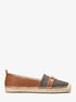 Rory Logo and Faux Leather Espadrille michael kors rory logo and faux leather espadrille