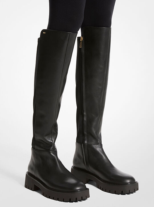 michael kors asher leather knee high boot