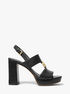 michael kors erin leather platform sandal