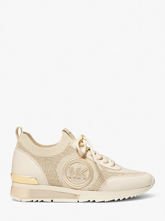 Jenkins Metallic Stretch Knit Trainer michael kors jenkins metallic stretch knit trainer
