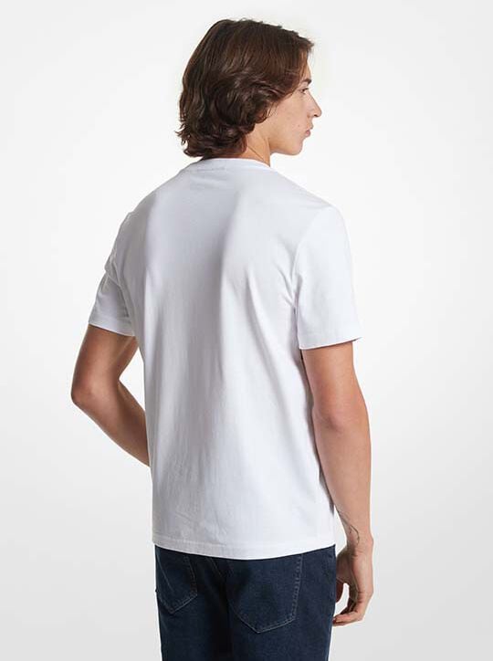 تي شيرت إمباير قطني مخطط michael kors تي شيرت إمباير قطني مخطط