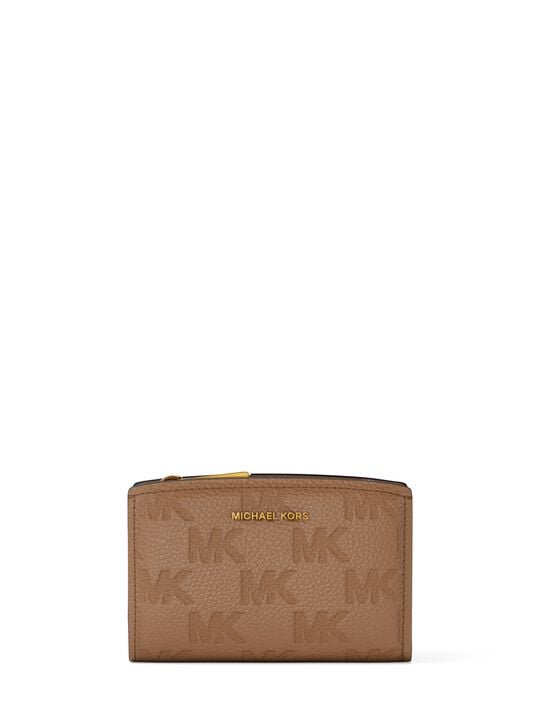 Bryant Medium Logo-Embossed Leather Wallet michael kors bryant medium logo embossed leather wallet