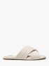 Portia Quilted Leather Slide Sandal michael kors portia quilted leather slide sandal