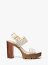 Holland Signature Logo Platform Sandal michael kors holland signature logo platform sandal