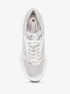 michael kors zuma metallic and glitter chain mesh trainer