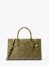 Scarlett Medium Woven Leather Satchel michael kors scarlett medium woven leather satchel