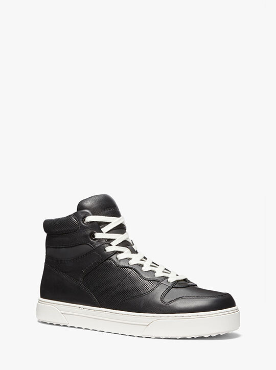 michael kors barett leather high top sneaker