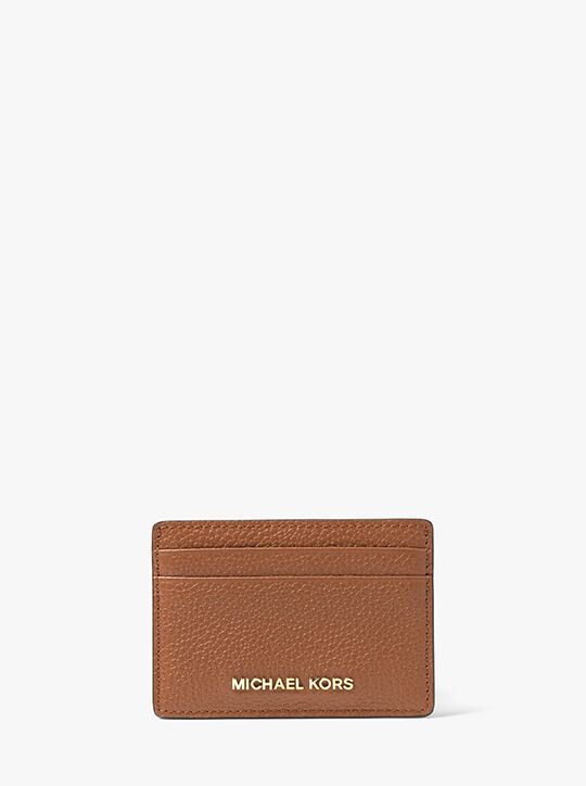 Pebbled Leather Card Case michael kors pebbled leather card case