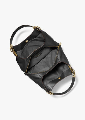 michael kors lillie large pebbled leather shoulder bag