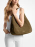 Ellie Large Suede Shoulder Bag michael kors ellie large suede shoulder bag