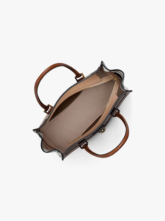 Hamilton Moderne Small Color-Blocked Leather Satchel michael kors hamilton moderne small color blocked leather satchel