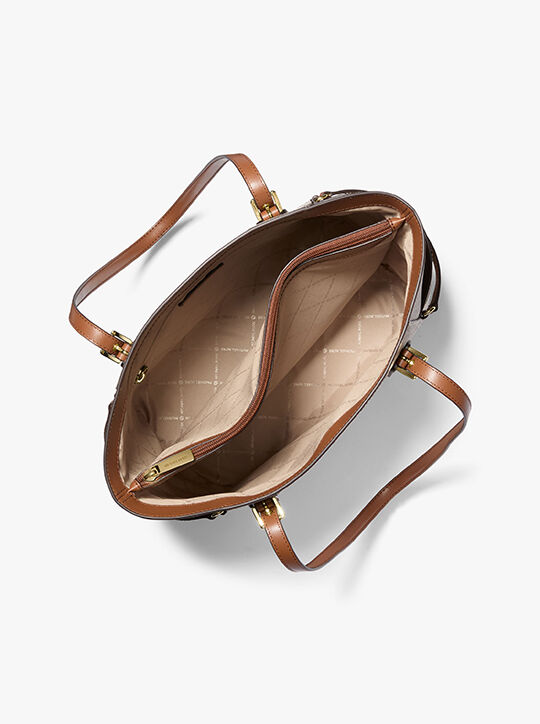 michael kors voyager large signature logo tote bag