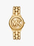 michael kors mini phoebe gold tone watch