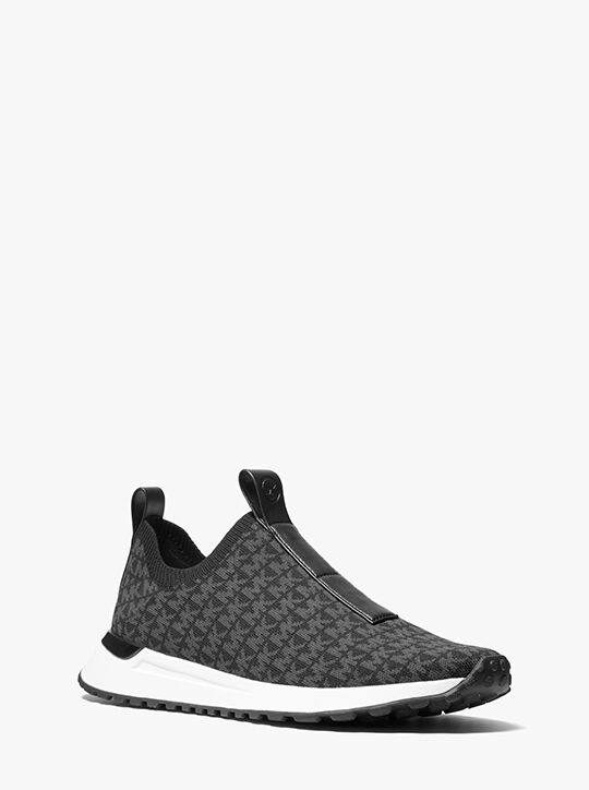Miles Logo Jacquard Slip-On Sneaker michael kors miles logo jacquard slip on sneaker