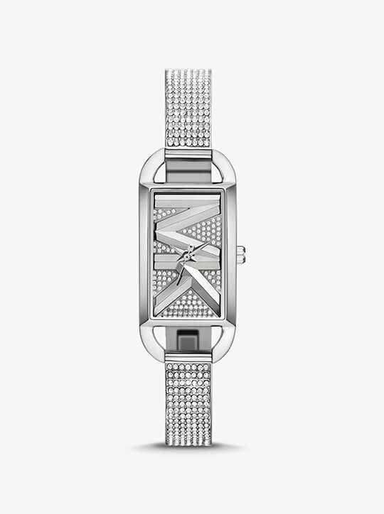 Empire Pavé Silver-Tone Bangle Watch michael kors empire pav silver tone bangle watch