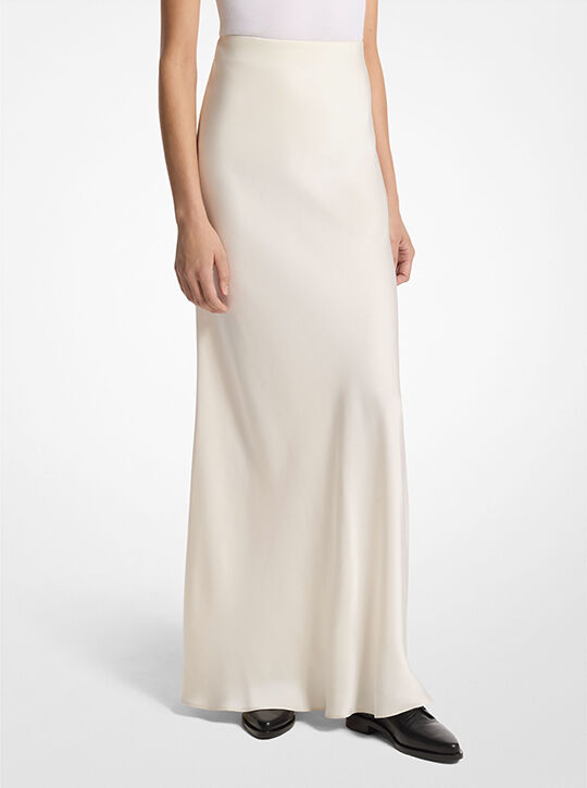 Satin Charmeuse Skirt michael kors satin charmeuse skirt