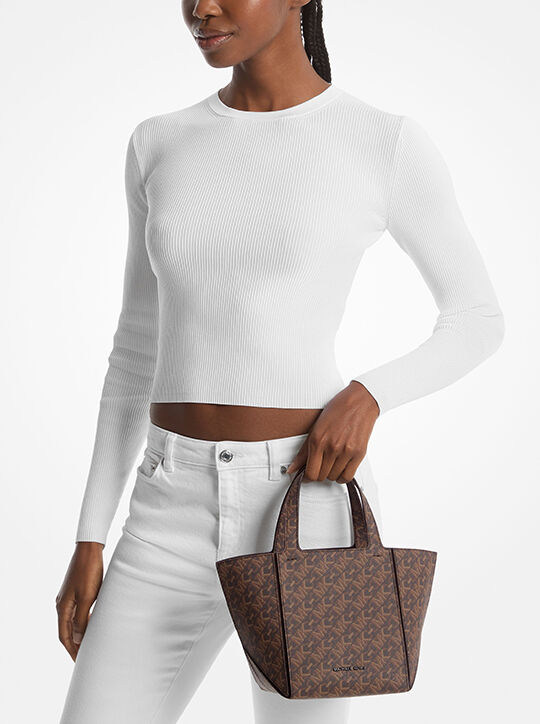 michael kors jordi small empire monogram tote bag