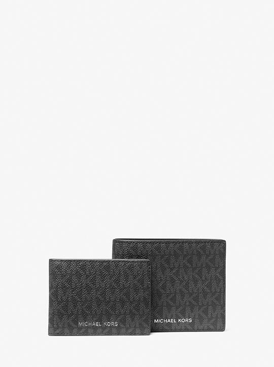 Harrison Logo Billfold Wallet With Passcase michael kors harrison logo billfold wallet with passcase