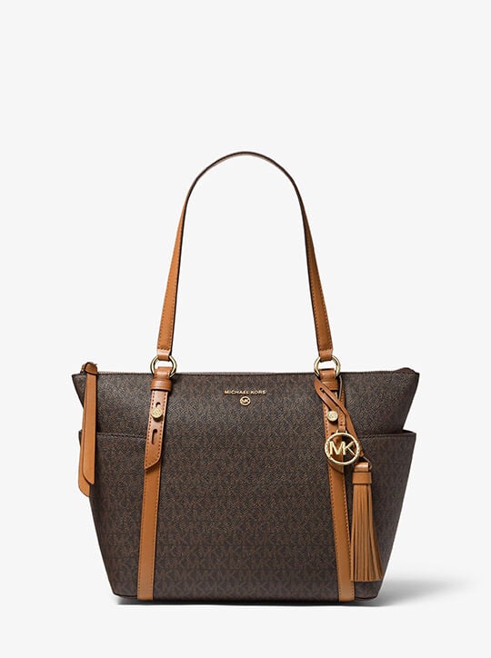 Sullivan Medium Logo Top-Zip Tote Bag michael kors sullivan medium logo top zip tote bag